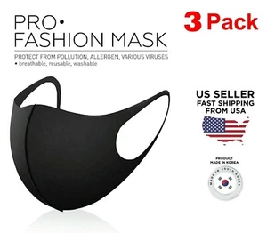 PACK de 3 Mascarillas Transpirables Ultra Delgadas Verano Lavables Mascarilla Reutilizable-Hechas en Corea - Imagen 1 de 5