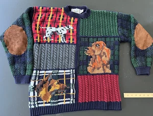 Vintage 80s Ideas by Bob and Chris Dogs Sweater Cotton Setter Dalmatian (GR180) - Picture 1 of 19