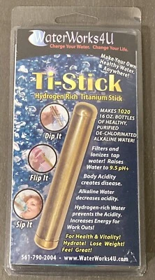 TITANIUM Portable Water Ionizer Hydrogen Rich Filter - Makes 1020 16oz Bottles - Image 1 of 3