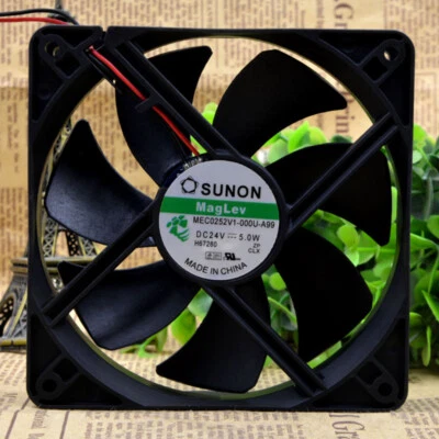 SUNON MEC0252V1-000U-A99 12025 DC24V 5.0W 12CM Industrial Cooling Fan - Image 1 of 4