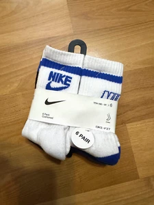 Nike Boys Socks Crew Cushioned School Everyday 6 Pair Shoe Size 10C-3Y NN0543U89 - Picture 1 of 6