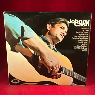Hymns By Johnny Cash 1971 UK vinyl LP Swing Low Sweet Chariot I Saw The Man C - Image 1 of 4