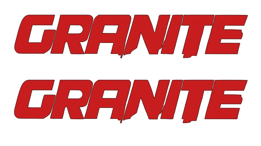 Arrma GRANITE DIE-CUT Decal Sticker ( 2 PCS ) Offroad RC Truck NEW - Image 1 of 1