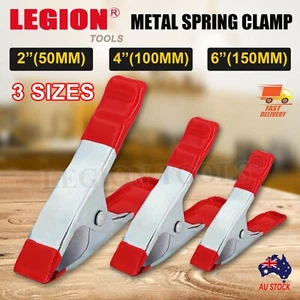 Metal Spring Clamp DIY Quick Tools Grip Plastic Clips Photography Woodworking - Picture 1 of 9