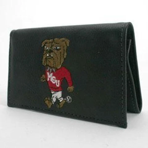 Mississippi State Bulldogs Embroidered Leather Wallet Cover