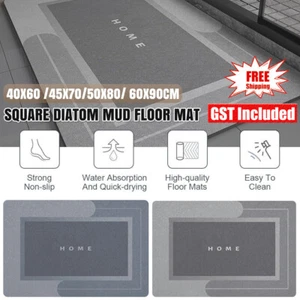Super Absorbent Floor Mat Soft Quick-Drying Non-Slip Diatom Mud Bath Floor Mat + - Picture 1 of 12