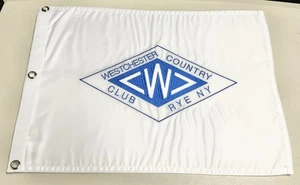 Westchester Country Club Pin Hole Flag Rye New York White Blue - Picture 1 of 4
