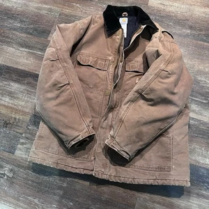 Carhartt 1406 Distressed Lined Work BARN Jacket Chore Coat Duck Arctic XL - Picture 1 of 18