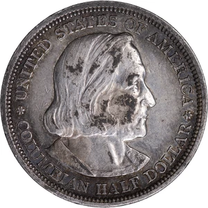 1893 Columbus Exposition Commemorative Silver Half Dollar - Picture 1 of 2