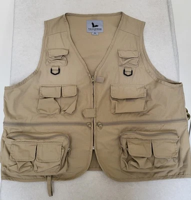 Field & Stream Fishing Vest Men's XL  Beige Multi Pocket Outdoor Gear - Image 1 of 4
