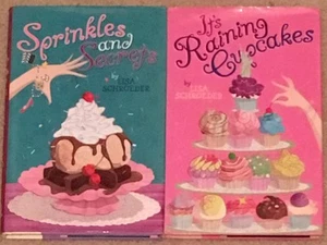 Lisa Schroeder Sprinkles and Secrets It's Raining Cupcakes 2 Hardback Books - Picture 1 of 1