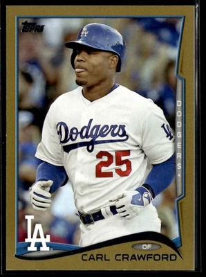 2014 Topps Gold Carl Crawford /2014 #566 TS1 - Image 1 of 2