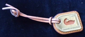 Dooney & Bourke braun Leder und Messing Ente Anhänger Anhänger Vintage!! - Bild 1 von 6