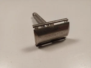 Navaja Gillette vintage años 60 tono plateado - PAT OFF 2 - Marcas Regs - Imagen 1 de 11