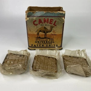 Unidades de parche vulcanizador camello vintage n.º Lata de cartón 82-U 3 paquetes sin abrir - Imagen 1 de 7