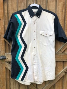 Vintage Herren Cumberland Outfitters Kurzarm Hemd Western Azteken Medium - Bild 1 von 8