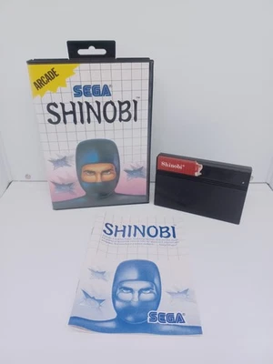 Shinobi (Sega Master System, 1988) Video Game With Cartridge, Manual, Case - Image 1 of 4
