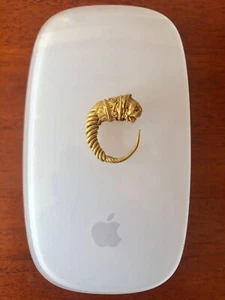 Gold High Karat Earring Ancient Greek Lion Head Hellenistic Circa 300 BCE #1 - Picture 1 of 15