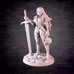 1/32 56mm figuras de resina modelo impresión 3D de Crepúsculo Femenina Guerrera sin montar - Imagen 1 de 2