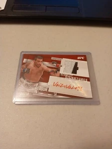 2015 Topps UFC Knockouts Scarlet Signatures Fabricio Werdum Autograph Shirt 5/10 - Picture 1 of 1