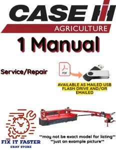 CASE IH 3309 CORTADORA DE DISCOS ACONDICIONADOR MANUAL SERVICIO REPARACIÓN PDF USB - Imagen 1 de 3