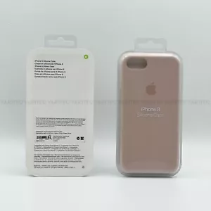 Genuine Apple Silicone Case Back Cover for iPhone 7 8 SE 2020 2022 - Pink Sand - Picture 1 of 2