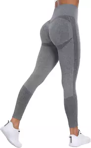 Seamless Workout Butt Lifting Leggings - Booty Scrunch Gym Leggings for Women Co - Picture 1 of 11