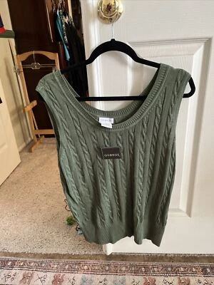 CHALECO DE PUNTO GEORGE / Mujer XL / Verde / Nuevo con etiquetas Foto 1 de 3