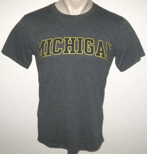 CHAMPION MICHIGAN WOLVERINES T-Shirt Dark Gray Heather Tee Size Small - Picture 1 of 2