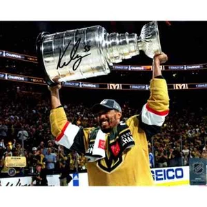 Foto Keegan Kolesar autografata Stanley Cup Vegas Golden Knights 8x10 COA IGM - Foto 1 di 3