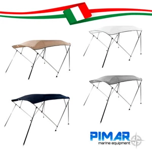 Tendalino Capottina Parasole in Alluminio Ø25 4 Archi /200/240 Gommone Barca - Foto 1 di 44