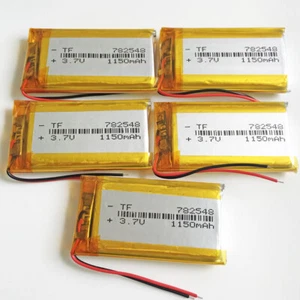 Batteria Lipo ricaricabile 3,7 V 1150 mAh per cellulare fotocamera GPS DVD 782548 - Foto 1 di 11