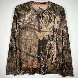 Field & Stream Mossy Oak Break Up Camo Long Sleeve Hunting Shirt Mens Medium A - Picture 1 of 11