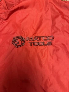 Matco Tools Windbreaker Jacket Coat Men's SIZE Large Black & Red | Clique Brand - Picture 1 of 6
