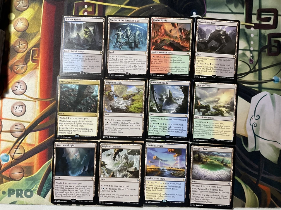 MTG 12 Battle for Zendikar Basic Land - 1 of each - complete You Set MT - Image 1 of 4