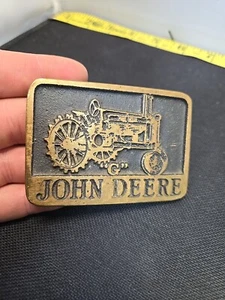 Vintage John Deere Model G Tractor Farming Farmer Vintage Belt Buckle - Picture 1 of 9