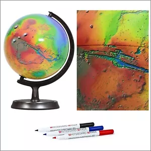 Guía Mapsoft Topografía en blanco Mars Globe sin etiquetas, 24 cm/9,5"", RT2-24 - Imagen 1 de 12