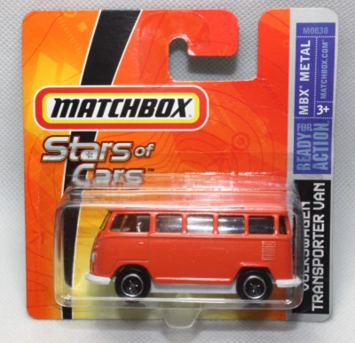 my1107, Matchbox 2007 Stars of Cars VW T1 Van Samba Bus orange Blister ist ZU! - Bild 1 von 4