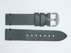RIOS1931 (Deutschland) Vintage Leder Uhrenarmband Armband 20mm Steingrau "Sullivan" - Bild 1 von 2