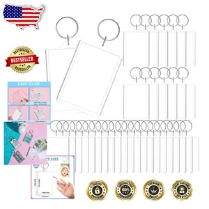 Durable Dual-Sided Acrylic Photo Frame Keychains - Perfect for Graduation Gifts - Picture 1 of 9