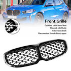 Gloss Black Diamond Front Kidney Grill Grille Fit BMW 1 Series F40 2019-2024