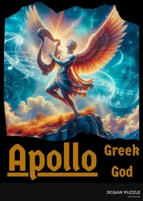 PUZZLE 12x16 inches (252 Pieces) APOLLO: Greek God of Music, the sun & light - Image 1 of 4