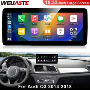 Android 12 Car GPS Navigation Auto Wireless Carplay 10.33'' For Audi Q3 2013-18 - Picture 1 of 12