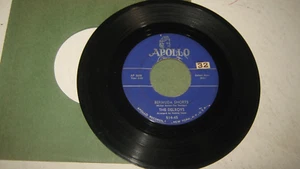 ROCK & ROLL BLUES DOO WOP 45 RPM RECORD  BERMUDA SHORTS THE DELROYS APOLLO LABEL - Picture 1 of 1