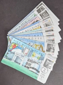 EDW1949SELL : USA 2005 Sc #3910 Cplt set Architecture Collins Hand Painted FDC - Picture 1 of 5