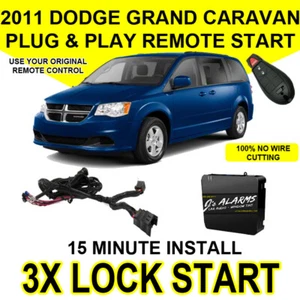 Complemento de arranque remoto 3X llave FOB de bloqueo de fábrica para Dodge Grand Caravan 2011 CH4 - Imagen 1 de 8