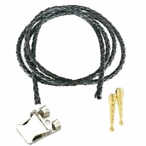 1pc Leather Rope Bolo Tie Zinc Alloy Handmade Necktie Unisex Fashion Accessories
