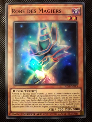 Yu-Gi-Oh! Robe des Magiers, SHVI-DESE3, Super Rare, Lim. Auflage, Deutsch, NM-EX - Bild 1 von 4