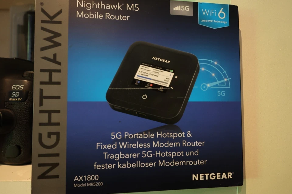 Netgear Nighthawk MR5200 WIFI 6 Dualbandrouter - Schwarz Händler - Bild 1 von 1