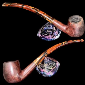 Savinelli Clark’s Favorite Brownblast Churchwarden Pipe Made In Italy Beautiful - Picture 1 of 24